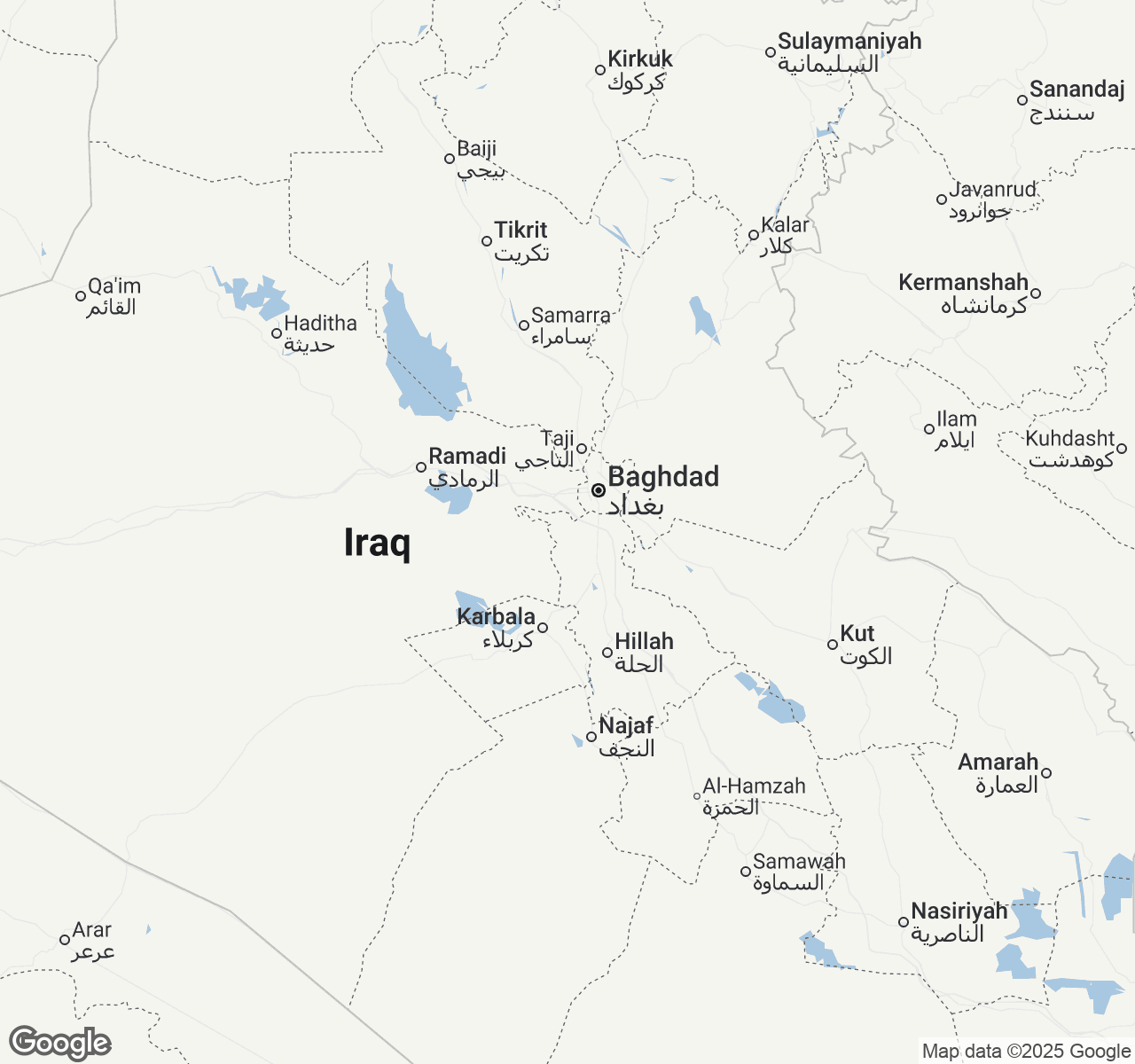 Map of Iraq